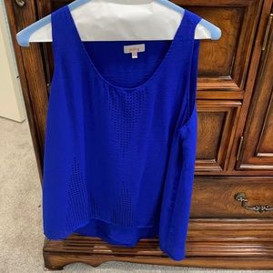 Royal blue sleeveless Pixley top- size M